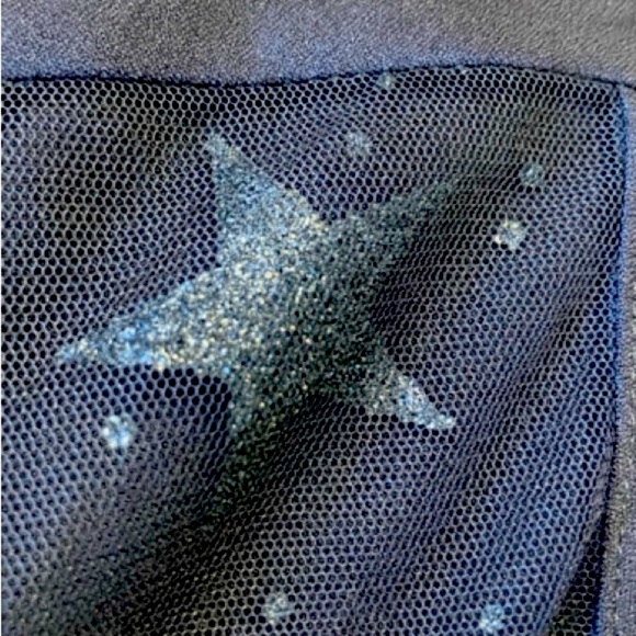 Torrid Black Star Sheer Puff Sleeve Blouse Size 2X - Picture 9 of 11